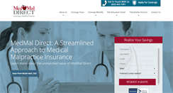 Desktop Screenshot of medmaldirect.com