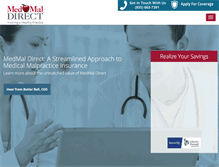 Tablet Screenshot of medmaldirect.com
